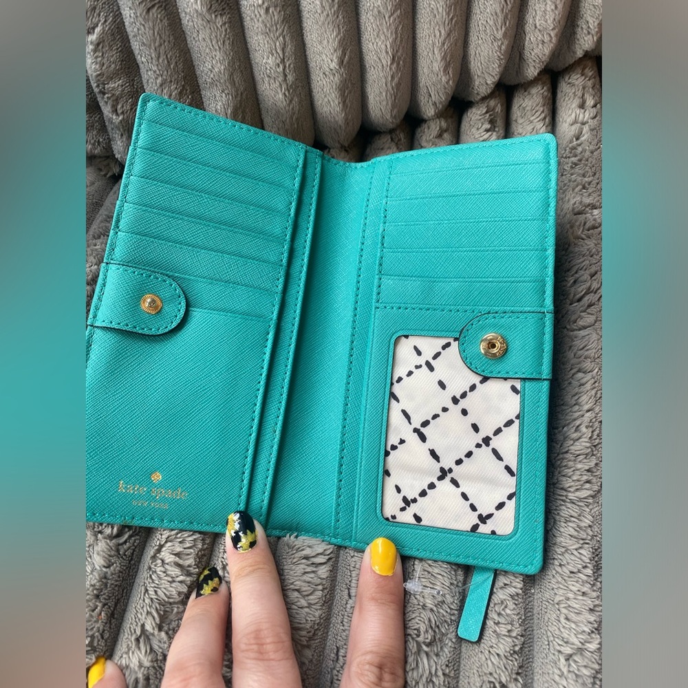 Turquoise Kate Spade Wallet - Picture 3 of 13